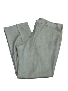 New Perry Ellis Pants Slacks Trousers Natural Linen Color Size 40 X 32